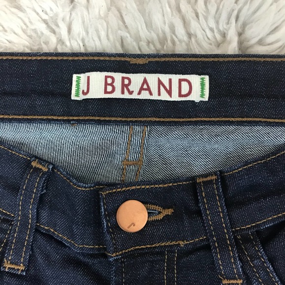 J Brand Lexington Flare Jeans Size 26 Dark Wash Mid Rise Pure Style 2345C032 - Picture 4 of 9